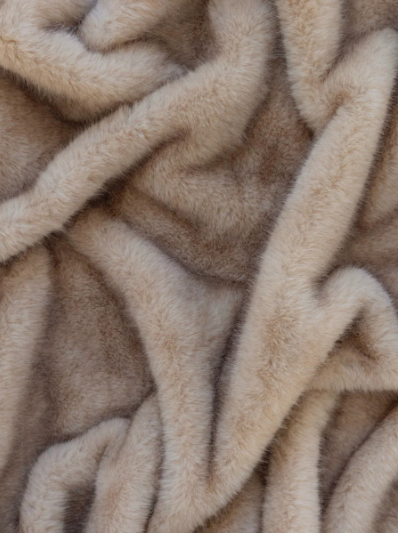 Coyote Chai Fur Throw