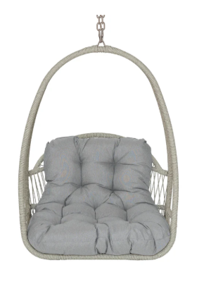 Curucao White Crust Outdoor Swing Chair