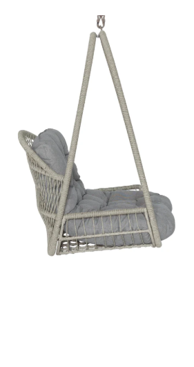 Curucao White Crust Outdoor Swing Chair