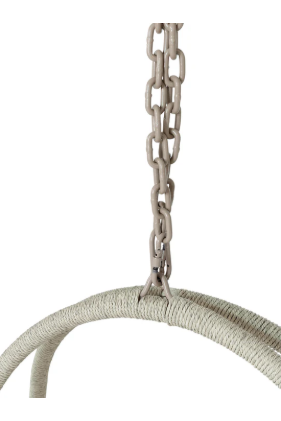 Curucao White Crust Outdoor Swing Chair