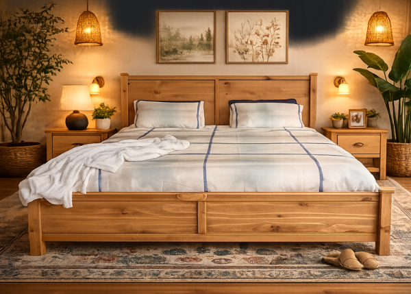 Oak Natural Bed