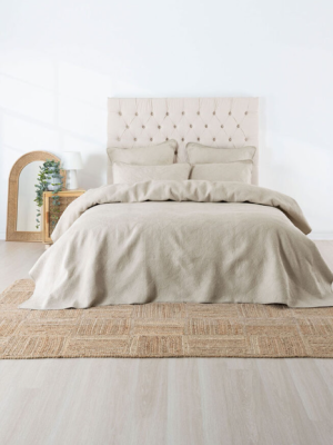 Marceau Oatmeal Coverlet Set