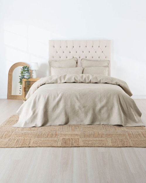Marceau Oatmeal Coverlet Set