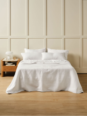Marceau White Coverlet Set