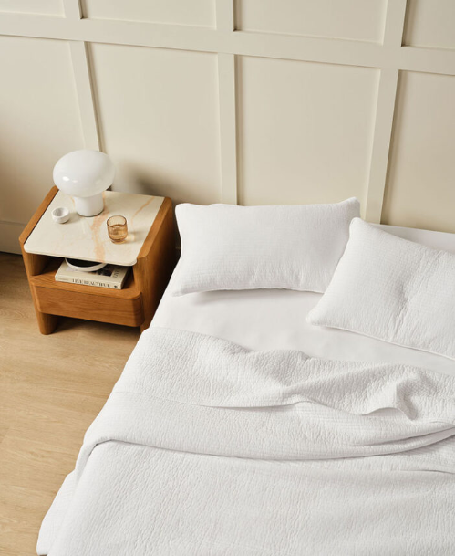 Marceau White Coverlet Set