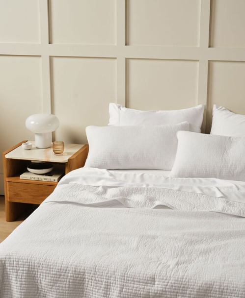 Marceau White Coverlet Set