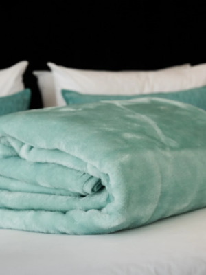 Belfiore Eggshell Plain Blanket