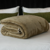 Belfiore Khaki Plain Blanket