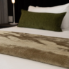 Belfiore Khaki Plain Blanket