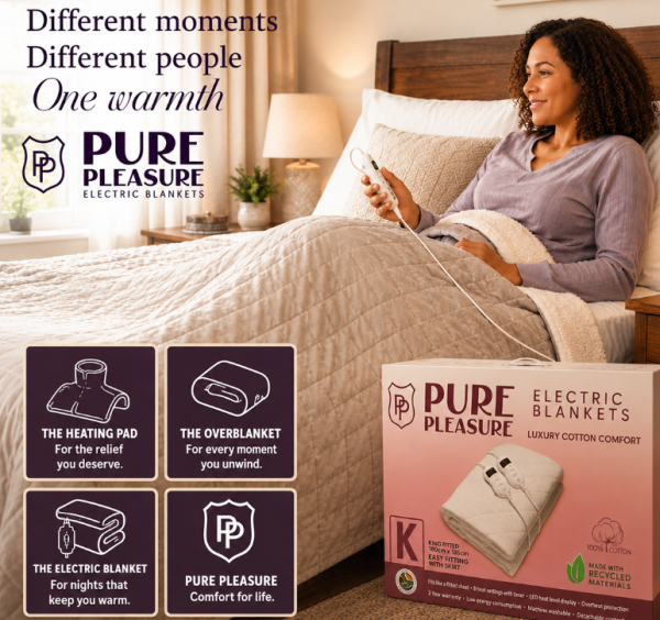 Pure Pleasure Cotton Quilt Electric Blanket