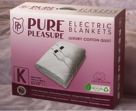 Pure Pleasure Cotton Quilt Electric Blanket