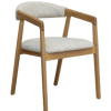 Ravello Cosmopolitan Almond Oak Dining Chair