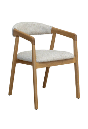 Ravello Cosmopolitan Almond Oak Dining Chair