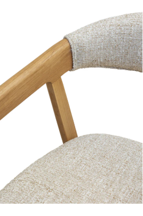 Ravello Cosmopolitan Almond Oak Dining Chair