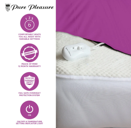 Pure Pleasure Coral Fleece Electric Blanket