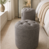 Button Marble Ottoman