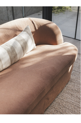 Theadora Ginger Lino 2 Seater