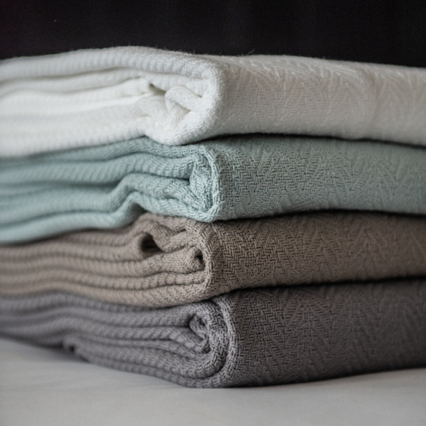 Cotton Chevron Blankets - Various