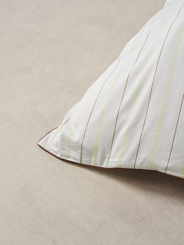 Monday Stripe White Duvet Set