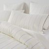 Monday Stripe White Duvet Set