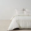 Monday Stripe White Duvet Set