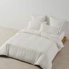 Monday Stripe White Duvet Set